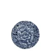 Burleigh Ink Blue Hibiscus Plate 8 1/2 in