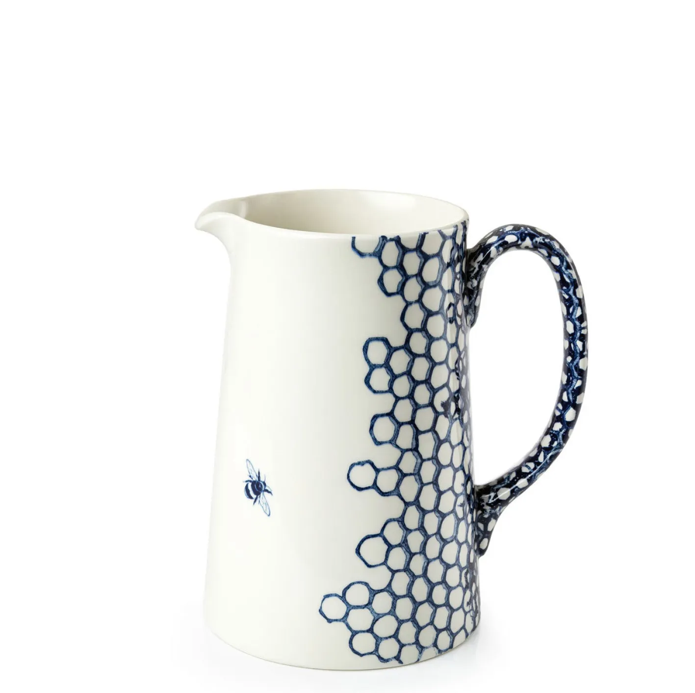Burleigh Ink Blue Pollen Large Tankard Jug