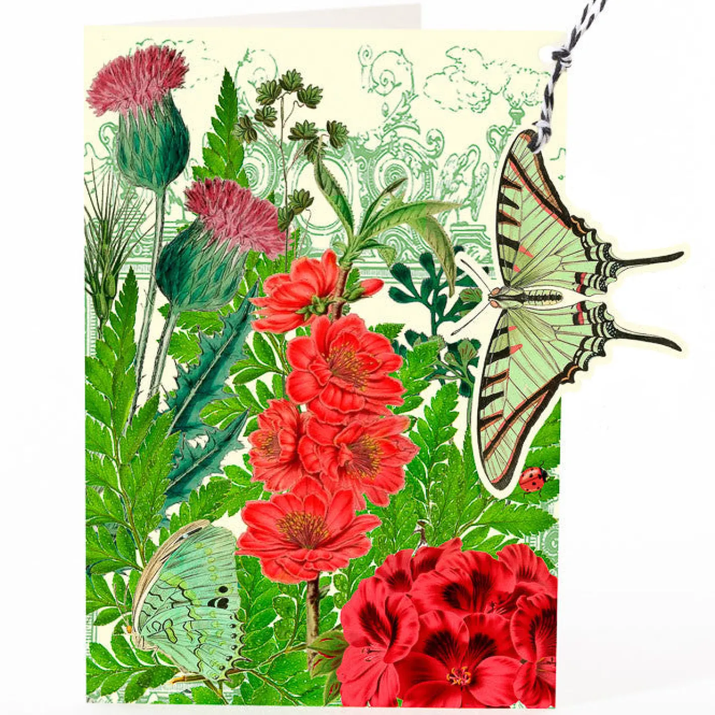 Madame Treacle In the Thistle Garden Hanging Fandangle Card