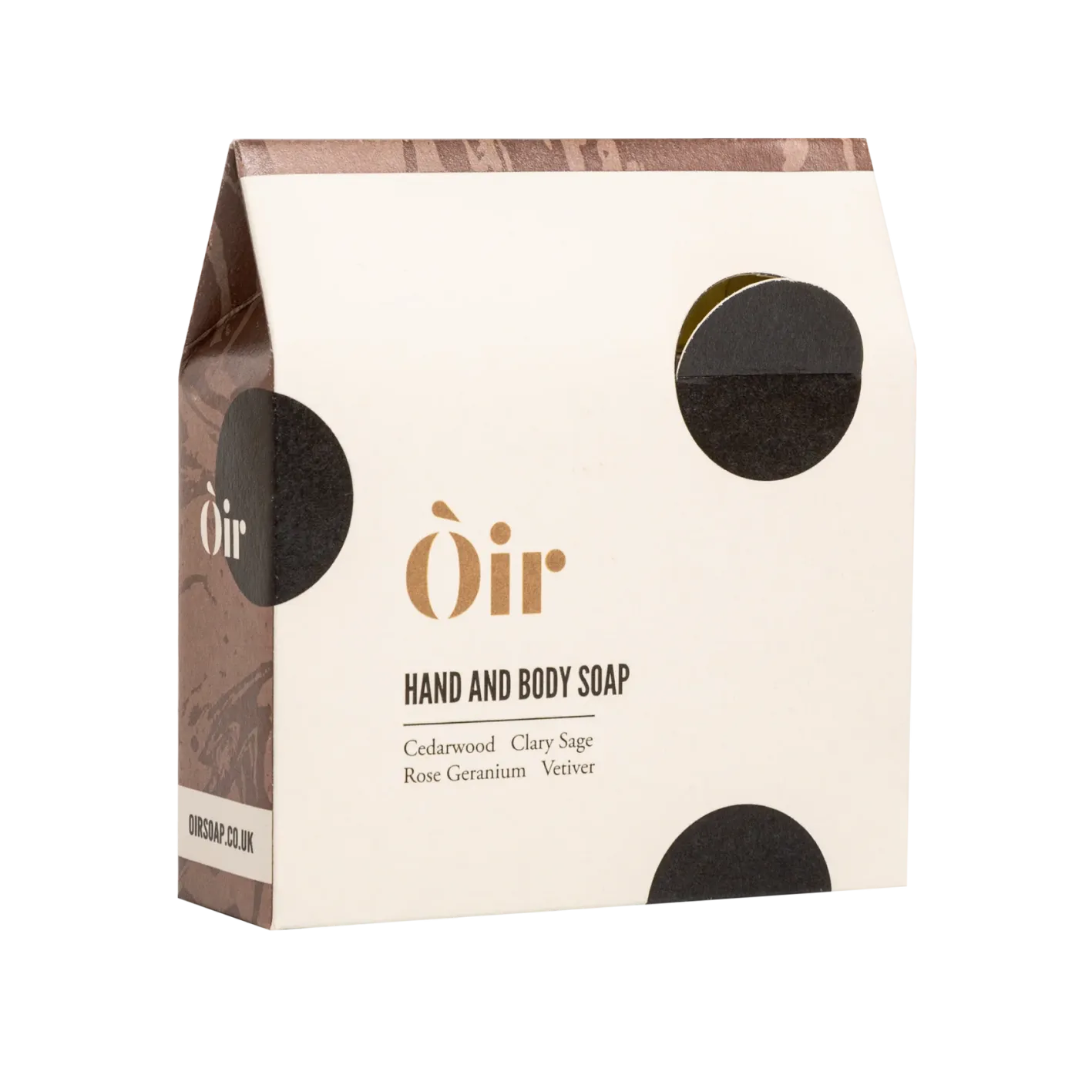Òir Soaps Òir Cedarwood, Clary Sage, Rose Geranium, Vetiver Luxury Hand & Body Soap