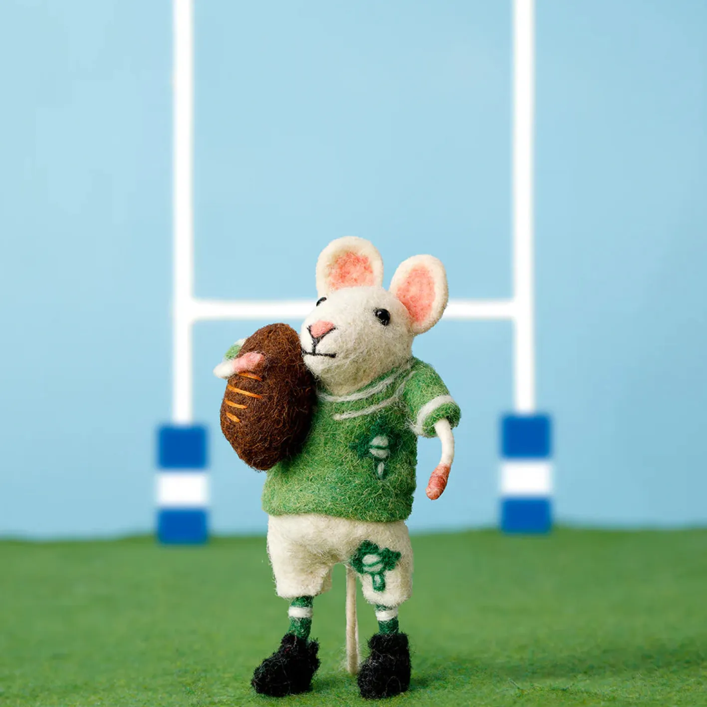 Sew Heart Felt Ireland Rugby Mouse
