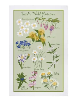 Ulster Weavers Irish Wildflowers Tea Towel
