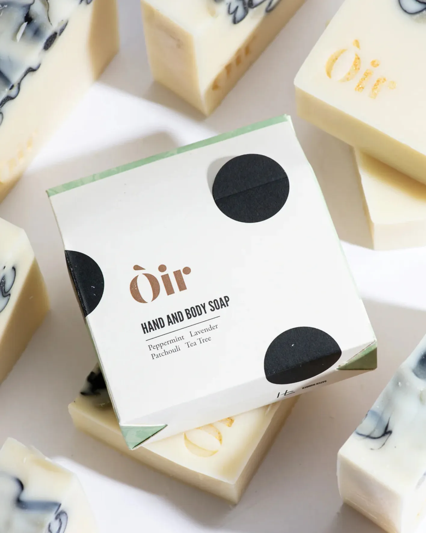 Òir Soaps Òir Peppermint, Lavender, Patchouli, Tea Tree Luxury Hand & Body Soap