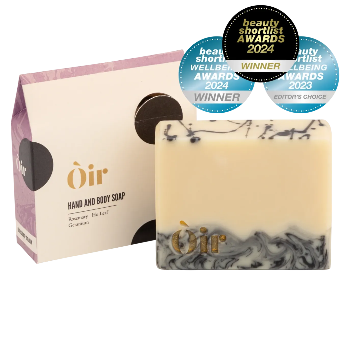 Òir Soaps Òir Rosemary, Ho Leaf, Geranium Luxury Hand & Body Soap
