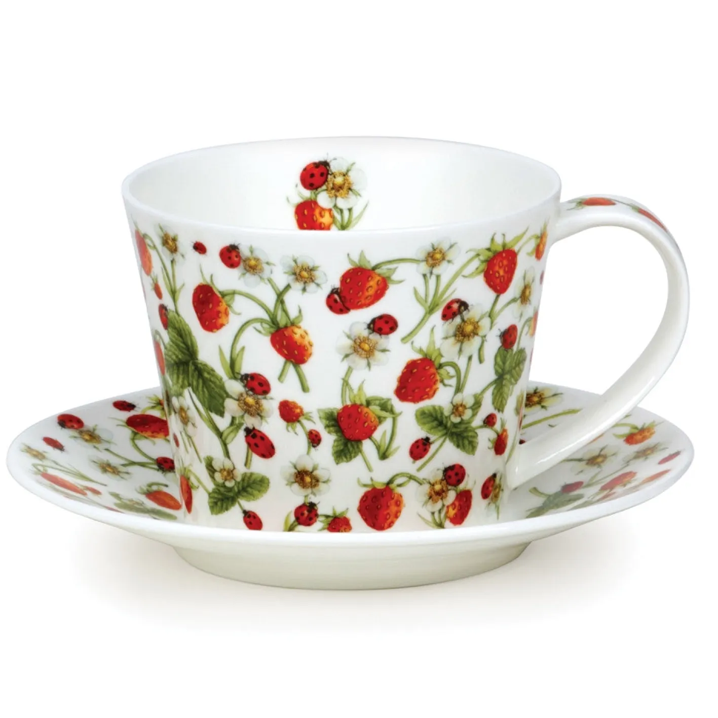Dunoon Islay Dovedale Strawberry Cup & Saucer