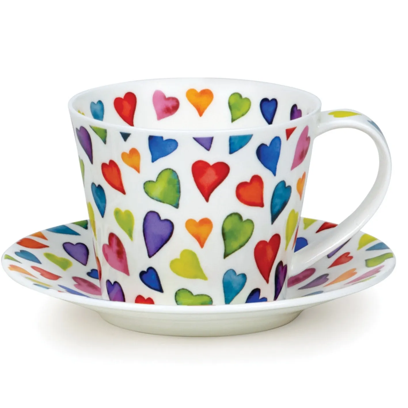 Dunoon Islay Warm Hearts Cup & Saucer