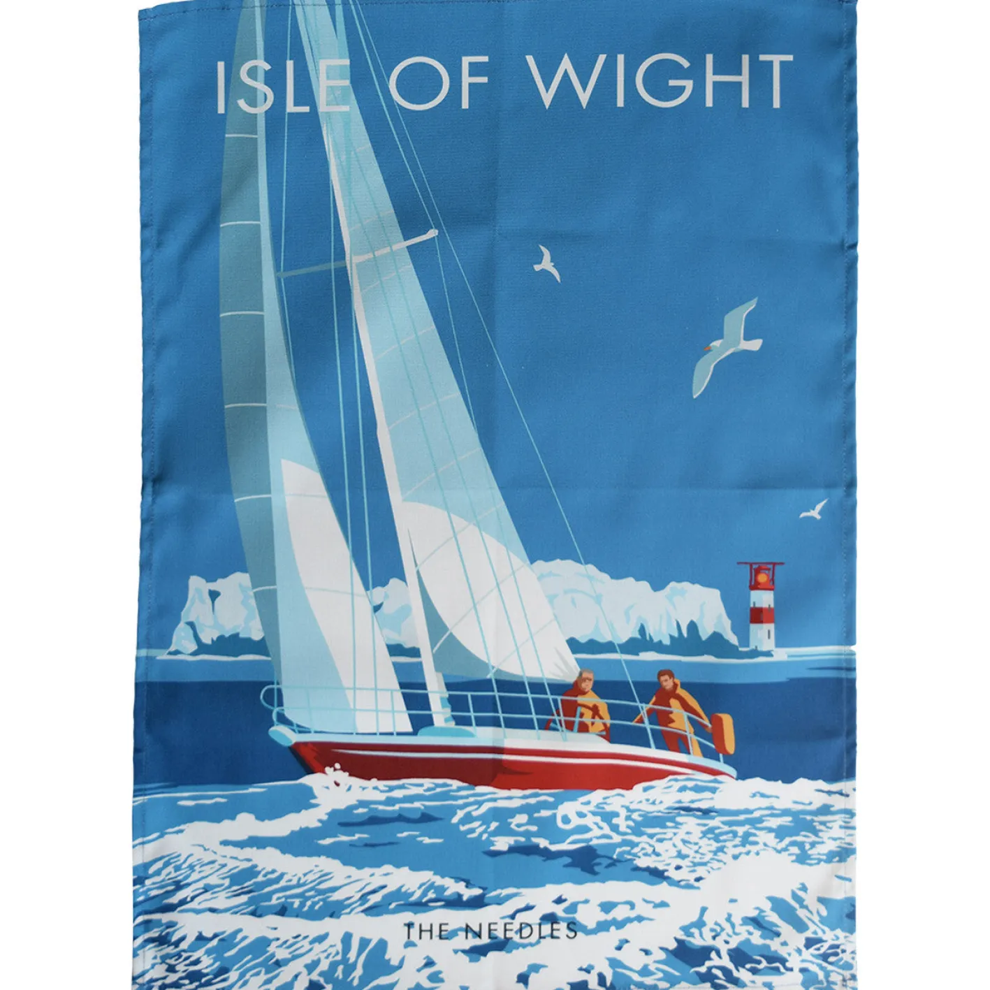 Town Towels Isle of Wight - The Needles Tea Towel