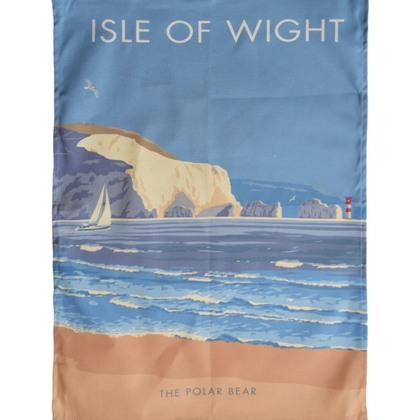Town Towels Isle of Wight - The Polar Bear Tea Towel