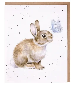 Wrendale Designs 'I Spy a Butterfly' Bunny Birthday Greetings Card