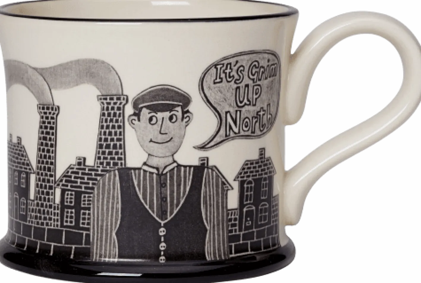 Moorland Pottery It's Grim Up North Mug by