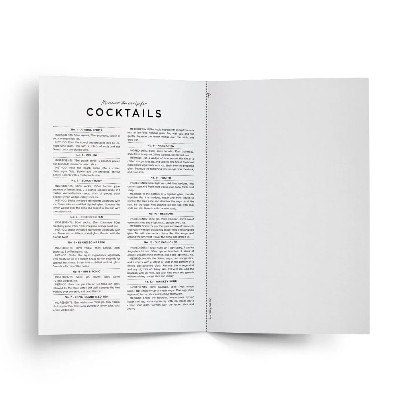 Everlong Print Co. It's Never Too Early for Cocktails Card