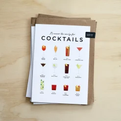 Everlong Print Co. It's Never Too Early for Cocktails Card