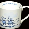Two Bad Mice Jack & Jill Blue Mug