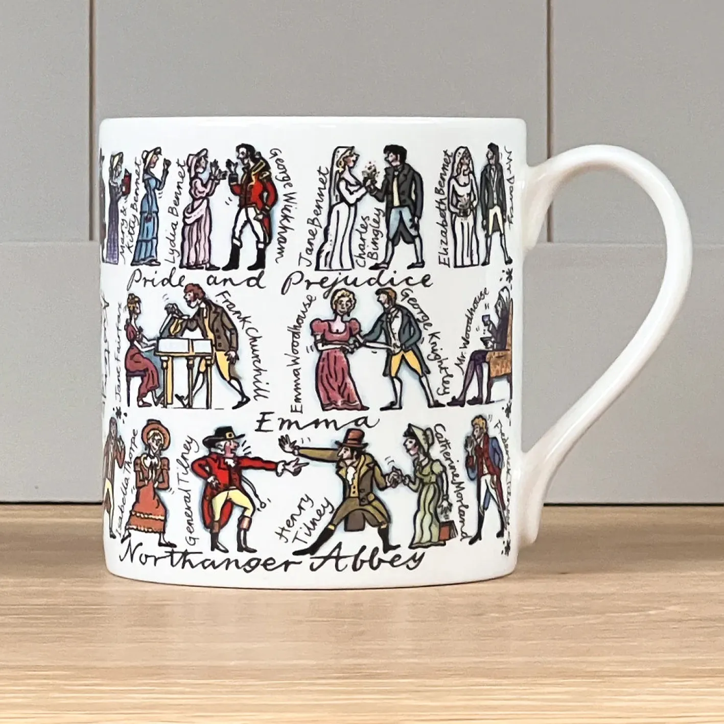 Picturemaps Jane Austen Bone China Mug