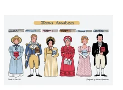 Alison Gardiner Jane Austen Tea Towel