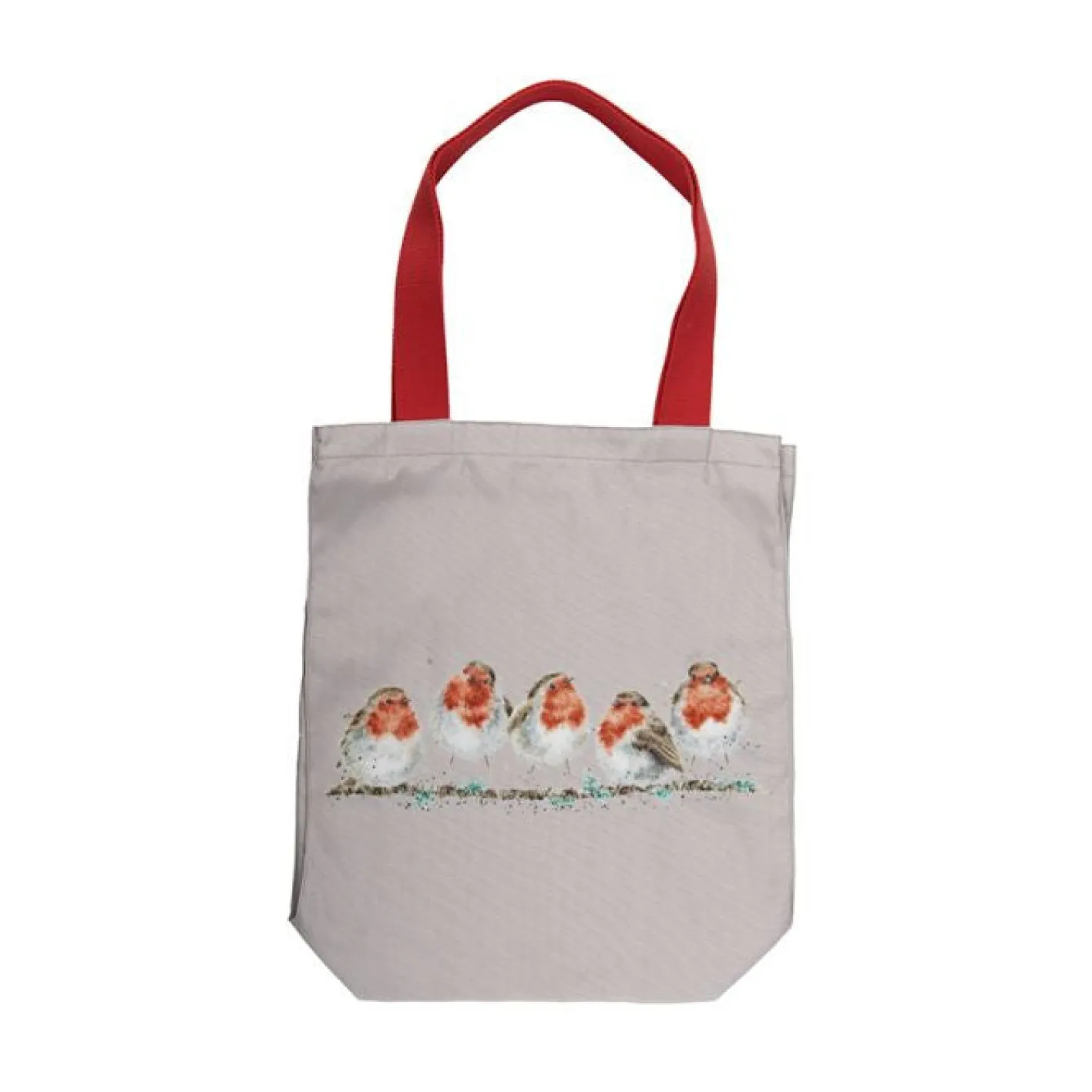 Wrendale Designs Jolly Robins Canvas Tote Bag