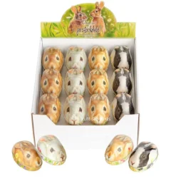 Elite Tins Jo Stockdale Rabbit Shaped Tin Eggs