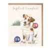 Wrendale Designs 'Joyful and Triumphant' Jack Russell Christmas Greeting Card