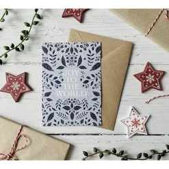 Becky Amelia Joy to the World Christmas Card