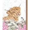 Wrendale Designs 'Just for Moo' Highland Cow Greetings Card