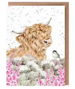 Wrendale Designs 'Just for Moo' Highland Cow Greetings Card