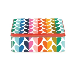 Elite Tins Kate Rhees Hearts Deep Rectangular Tin