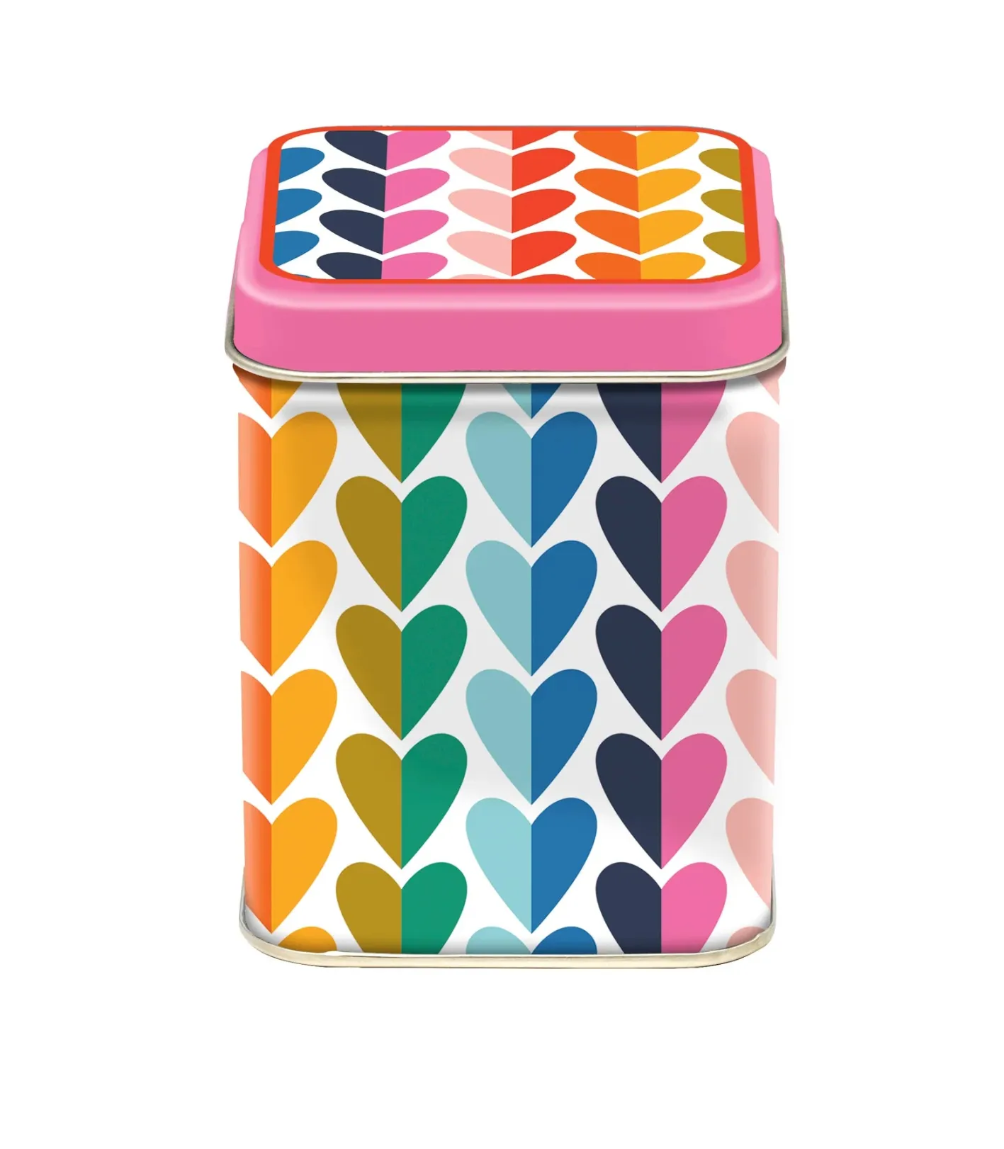 Elite Tins Kate Rhees Hearts Mini Tea Tin