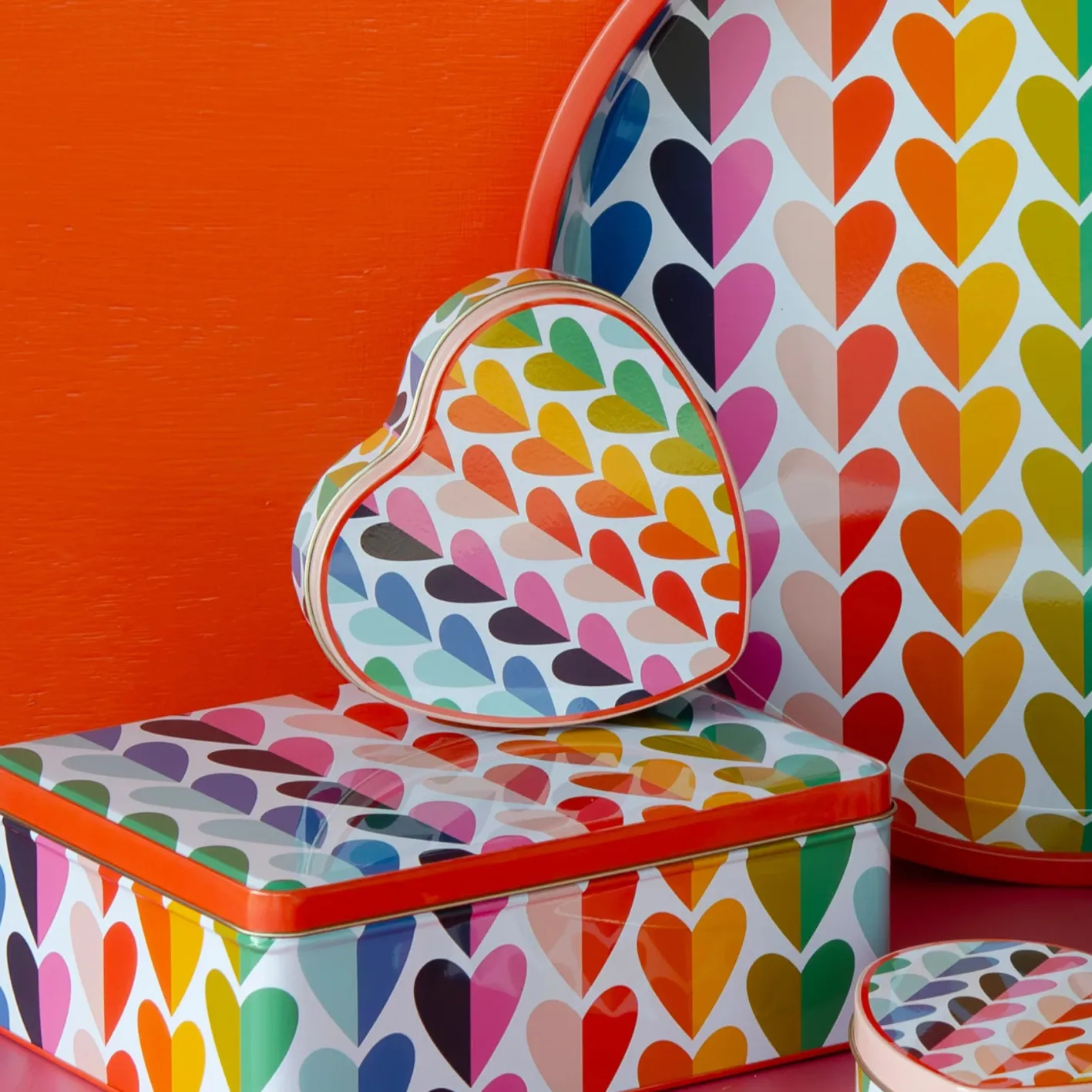 Elite Tins Kate Rhees Hearts Small Heart Tin