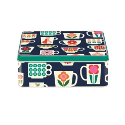 Elite Tins Kate Rhees Teacup Deep Rectangular Tin