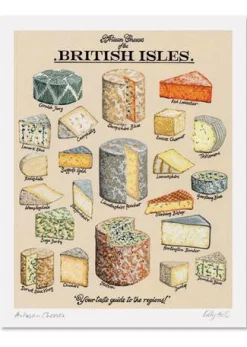 Kelly Hall Designs Kelly Hall Artisan Cheeses Print