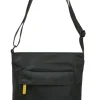 Ori London Kennington B All Black Corn Capsule Recycled Nylon Sling Bag