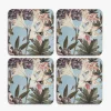 Kew Gardens Bee Floral Coasters (Set of 4)