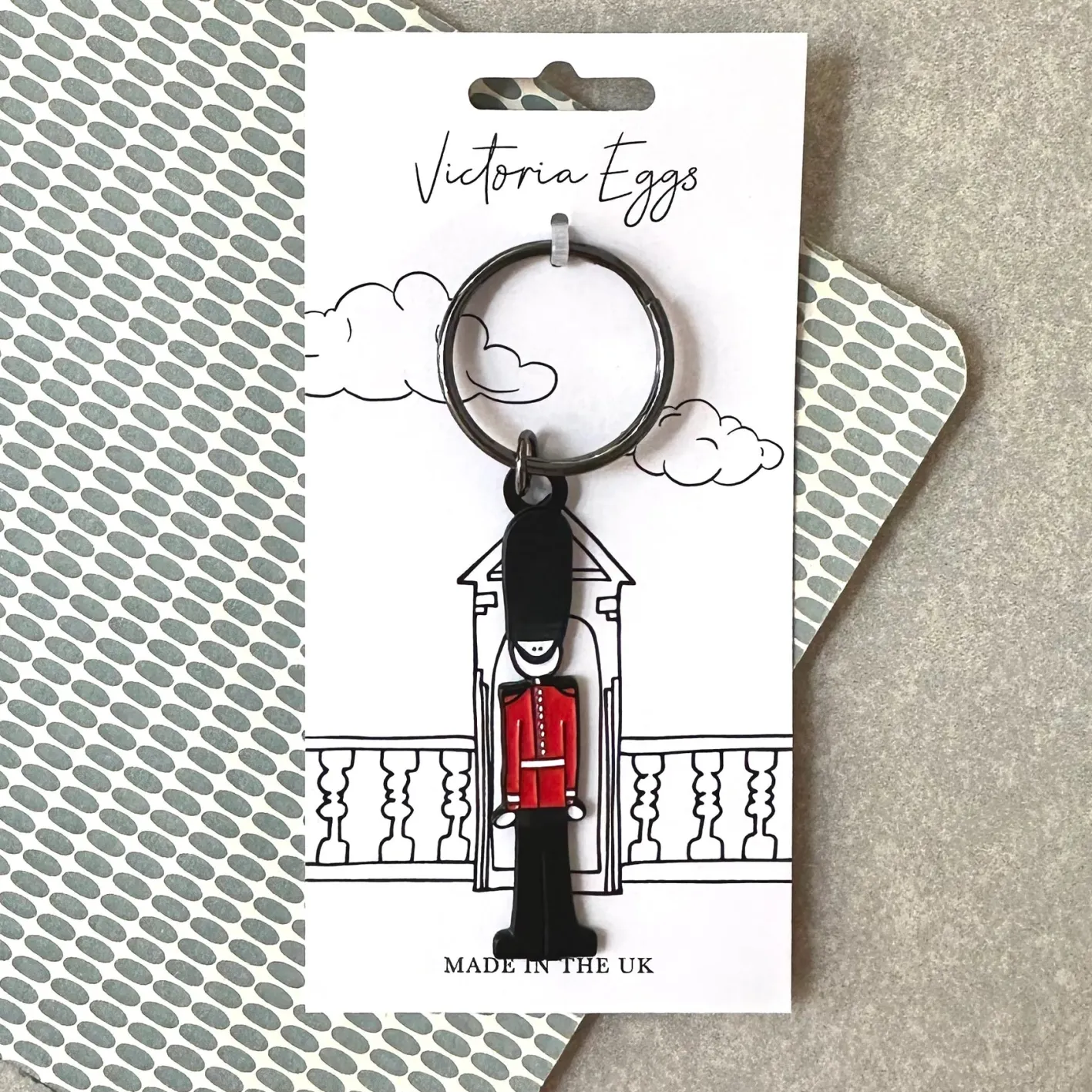 Victoria Eggs King's Guard Enamel Keyring