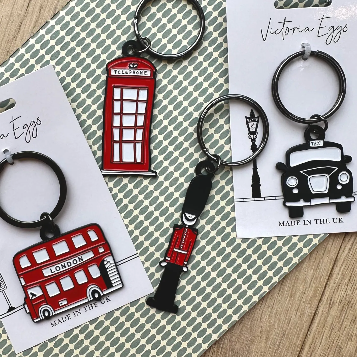 Victoria Eggs King's Guard Enamel Keyring