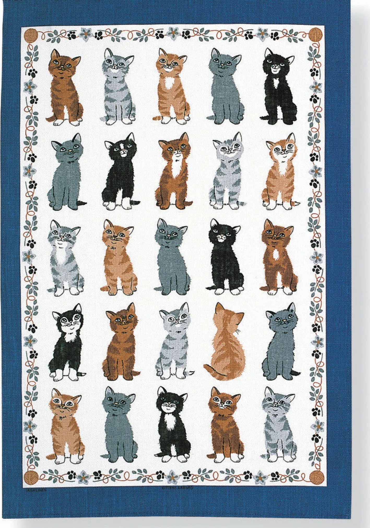 Ulster Weavers Kittens Arrived Tea Towel