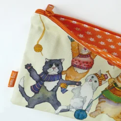 Emma Ball Kittens in Mittens Long Project Bag