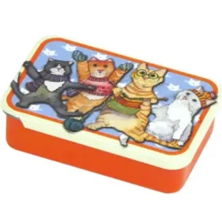 Emma Ball Kittens in Mittens Set of 6 Stitch Markers in a Tin