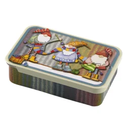 Emma Ball Knitting Gnomes Mini Slider Tin