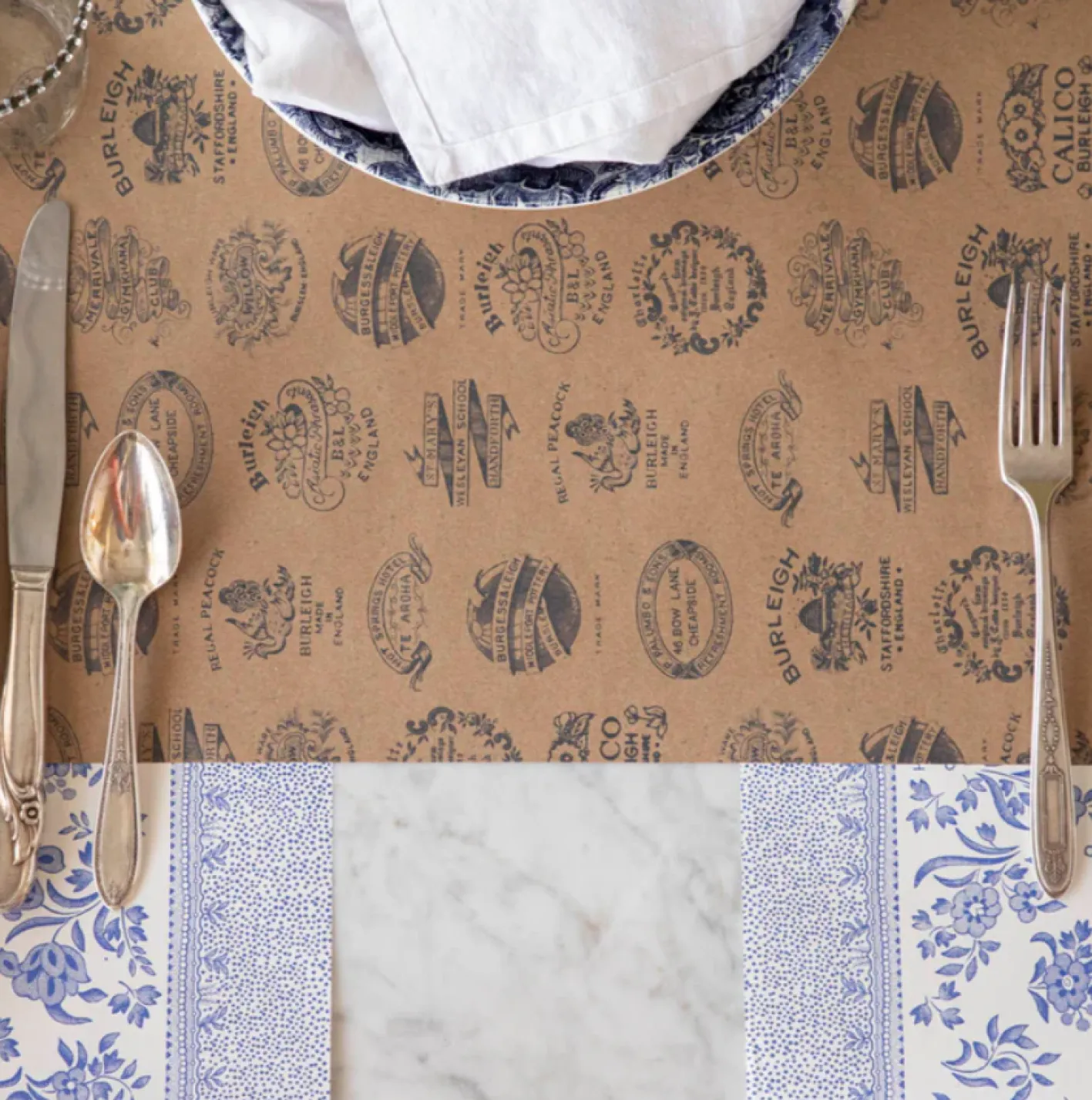 Burleigh Kraft Heritage Paper Table Runner