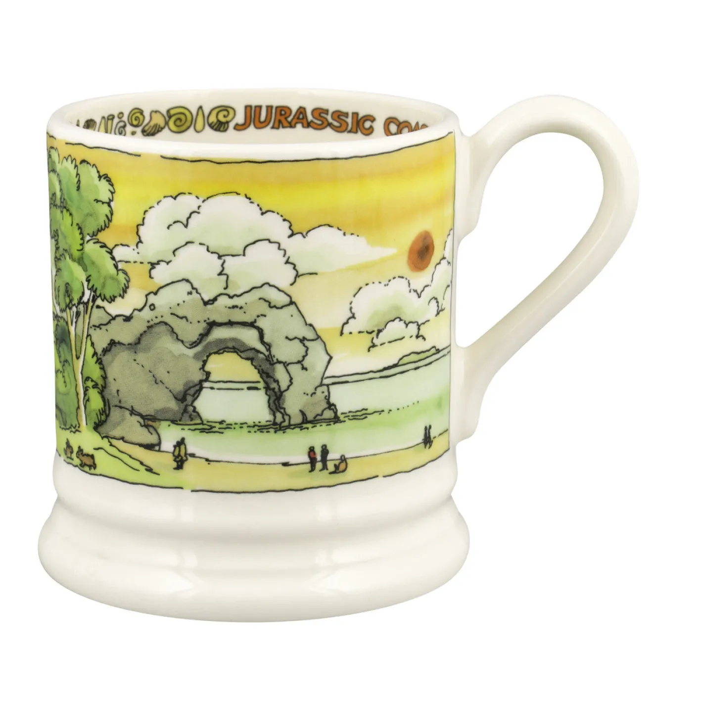 Emma Bridgewater Landscapes of Dreams Jurassic Coastline 1/2 Pint Mug