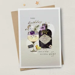 Stephanie Davies Large Birthday Gin Greeting Card