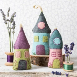 Corinne Lapierre Lavender Houses Wool Mix Felt Craft Kit
