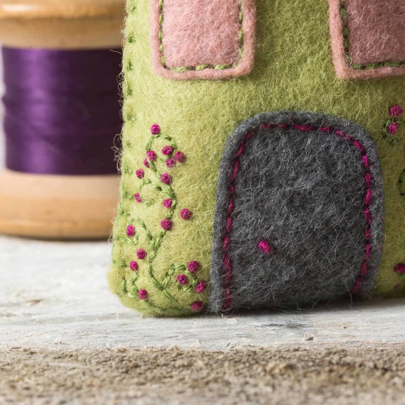 Corinne Lapierre Lavender Houses Wool Mix Felt Craft Kit