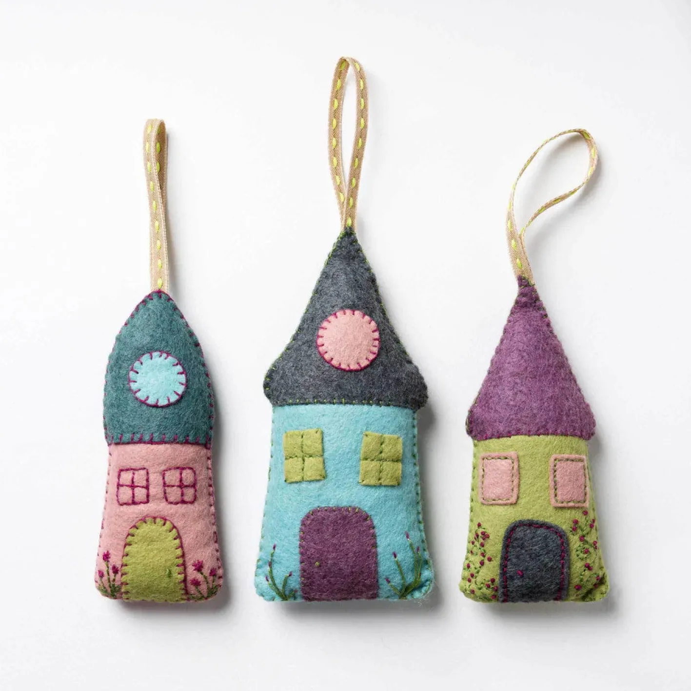 Corinne Lapierre Lavender Houses Wool Mix Felt Craft Kit