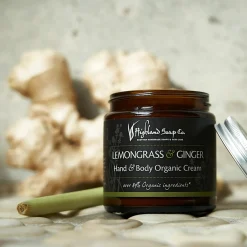 The Highland Soap Company Lemongrass & Ginger Hand & Body Organic Cream