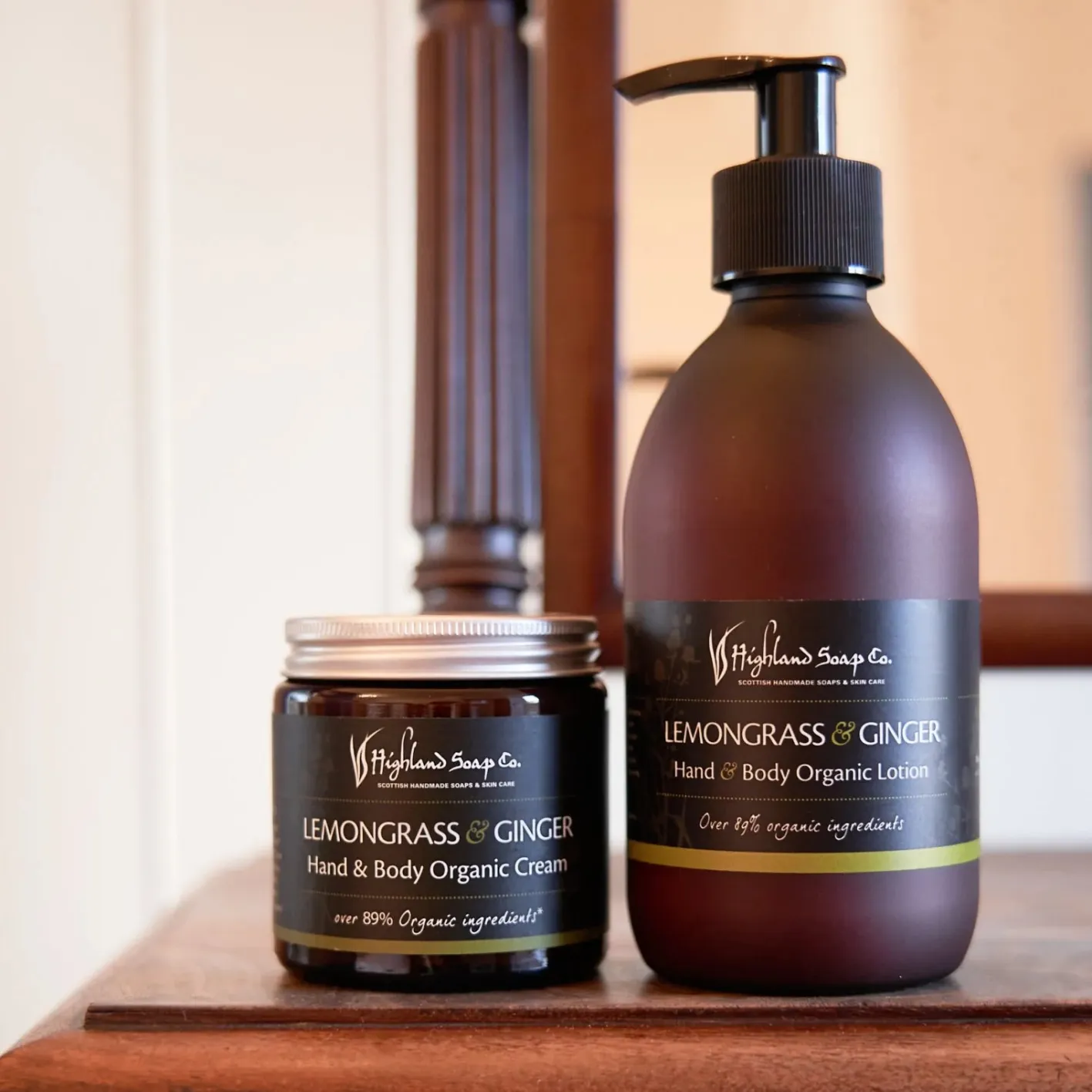 The Highland Soap Company Lemongrass & Ginger Hand & Body Organic Cream