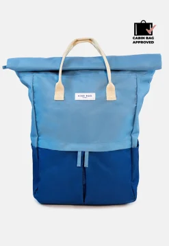 Kind Bag London Light Blue and Navy Hackney Large Backpack