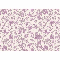 Burleigh Lilac Regal Peacock Pad of 24 Paper Placemats