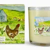 Heaven Scent Lime, Basil & Mandarin Votive Candle - Chicken & Shed