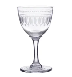 The Vintage List Liqueur Glass with Ovals Design by